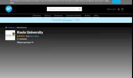 
							         Keele University | Profile and 2018 Ranking - Whatuni								  
							    