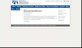 
							         Keenan Healthcare - Hospital Association of Southern California								  
							    