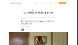 
							         Keeping Parents Engaged at Chester County JHS • Summit Learning ...								  
							    