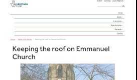 
							         Keeping the roof on Emmanuel Church | The National Lottery Heritage ...								  
							    