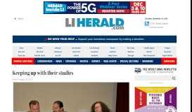 
							         Keeping up with their studies | Herald Community Newspapers | www ...								  
							    