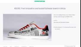 
							         KEEXS: First innovative and social footwear brand in Africa by Jide ...								  
							    