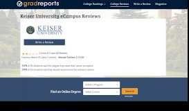 
							         Keiser University eCampus Reviews								  
							    