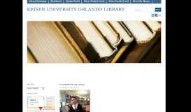 
							         Keiser University Orlando Library								  
							    