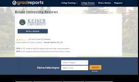 
							         Keiser University Reviews - College Reviews by Graduates								  
							    