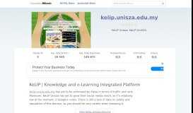 
							         Kelip.unisza.edu.my website. PPG E-Learning: Log in to the site.								  
							    