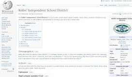 
							         Keller Independent School District - Wikipedia								  
							    
