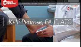 
							         Kelli Penrose, PA-C, ATC - St Cloud Orthopedics								  
							    