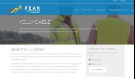 
							         Kelly Cable | Peak Utility Services Group								  
							    