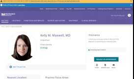 
							         Kelly M. Maxwell, MD | Northwestern Medicine								  
							    