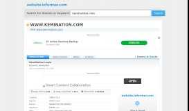 
							         kemination.com at WI. KemiNation Login - Website Informer								  
							    