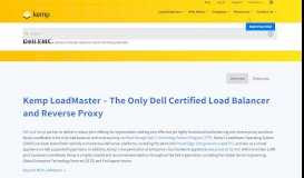 
							         Kemp LoadMaster – The Only Dell Certified Load Balancer and ...								  
							    