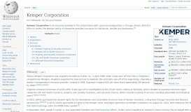 
							         Kemper Corporation - Wikipedia								  
							    