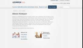 
							         Kemper Personal and Commercial Lines - About Kemper								  
							    