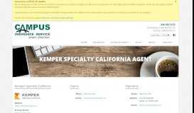 
							         Kemper Specialty California Agent in CA | Campus Insurance in San ...								  
							    