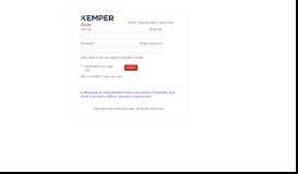 
							         Kemper Specialty - login page								  
							    