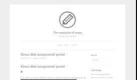 
							         Kemu dlm assignment portal – The examples of essay								  
							    