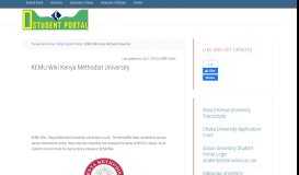 
							         KEMU Wiki : Kenya Methodist University online.kemu ... - Student Portal								  
							    