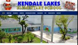 
							         Kendale Lakes Elementary – Home of the Tigers								  
							    