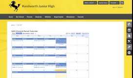 
							         Kenilworth Junior High / Calendar - Petaluma City Schools								  
							    