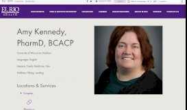 
							         Kennedy, Amy PharmD, BCACP – El Rio Health								  
							    