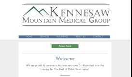 
							         Kennesaw Mountain Medical Group,Dr Greg Matechak								  
							    