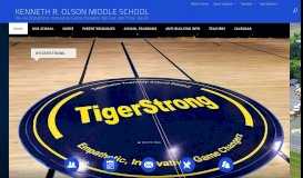 
							         Kenneth R. Olson Middle School / Homepage								  
							    