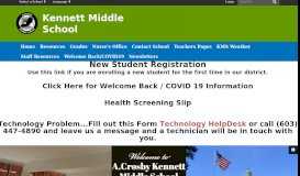 
							         Kennett Middle School: Home								  
							    