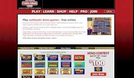 
							         Keno | Play real casino games for free online - VideoPoker.com								  
							    