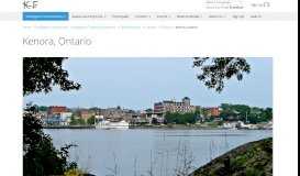 
							         Kenora, Ontario - Intelligent Community Forum								  
							    