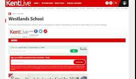 
							         Kent : Ratings Westlands School - Kent Live								  
							    