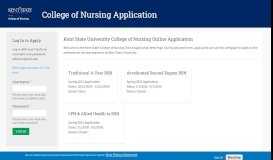 
							         Kent State University College of Nursing Online Application | College ...								  
							    