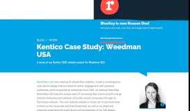 
							         Kentico Case Study: Weedman USA Website Design & Development ...								  
							    