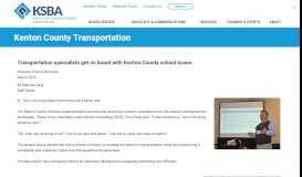 
							         Kenton County Transportation - Kentucky School Boards Association								  
							    