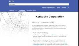 
							         Kentucky Corporation - Corporate Filing Solutions								  
							    
