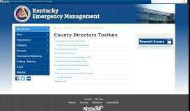 
							         Kentucky Emergency Management County Directors Toolbox								  
							    