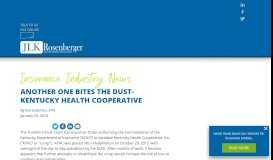
							         Kentucky Health Cooperative - JLK Rosenberger								  
							    