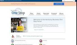 
							         Kentucky One Stop Business Portal								  
							    