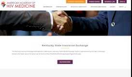 
							         Kentucky State Insurance Exchange – American Academy of HIV ...								  
							    