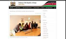 
							         Kenya Embassy Ireland » DIASPORA HUDUMA NAMBA ...								  
							    