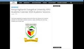 
							         Kenya Highlands Evangelical University, KHEU Student Portal: khu.ac ...								  
							    