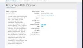 
							         Kenya Open Data Initiative - Data Portals								  
							    