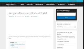 
							         Kenyatta University Student Portal - Starbinet								  
							    