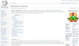 
							         Kenyatta University - Wikipedia								  
							    