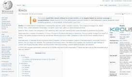 
							         Keolis - Wikipedia								  
							    
