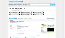 
							         keptfund.com at WI. Loading... - Website Informer								  
							    