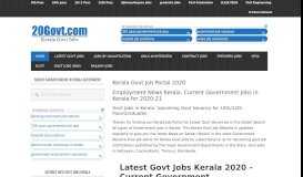 
							         Kerala Govt Jobs - Kerala Jobs and Employment News Latest Govt ...								  
							    