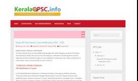 
							         Kerala PSC Notifications 2019-2020 | KPSC Thulasi								  
							    