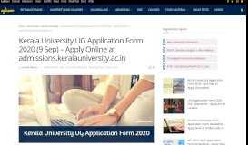 
							         Kerala University UG Application Form 2019 – Online Registration ...								  
							    