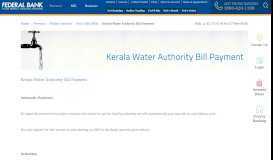 
							         Kerala Water Authority Bill Payment - KWA Online Services | Email Alert								  
							    